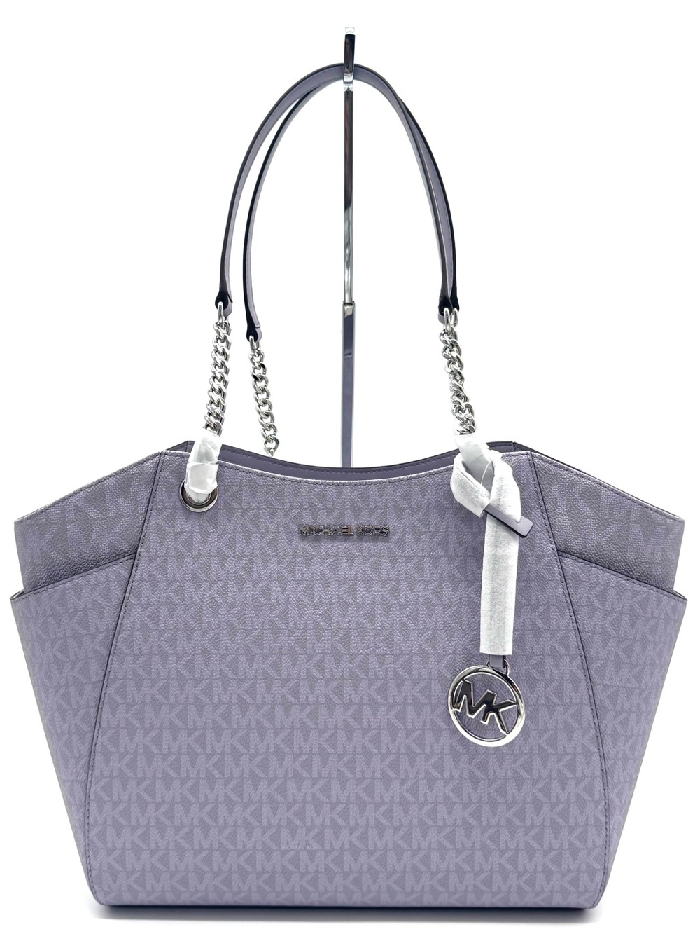 Michael Kors Jet Set Large Signature Logo Shoulder Bag - Lilac